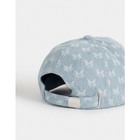 Gorra Denim Mariposas Azul Gastado