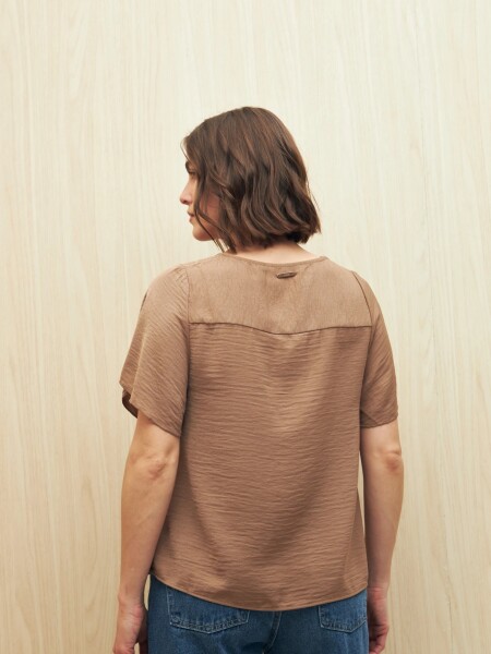 BLUZA ALLIOE BUTTER MARRON