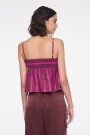 TOP RAYADO BOHO Fucsia