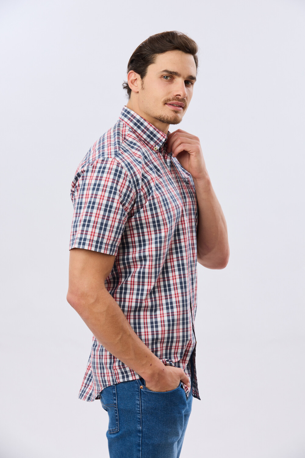 CAMISA CUADROS Rojo