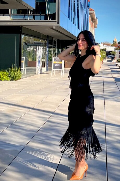 Vestido Tule Midi Carmen Negro