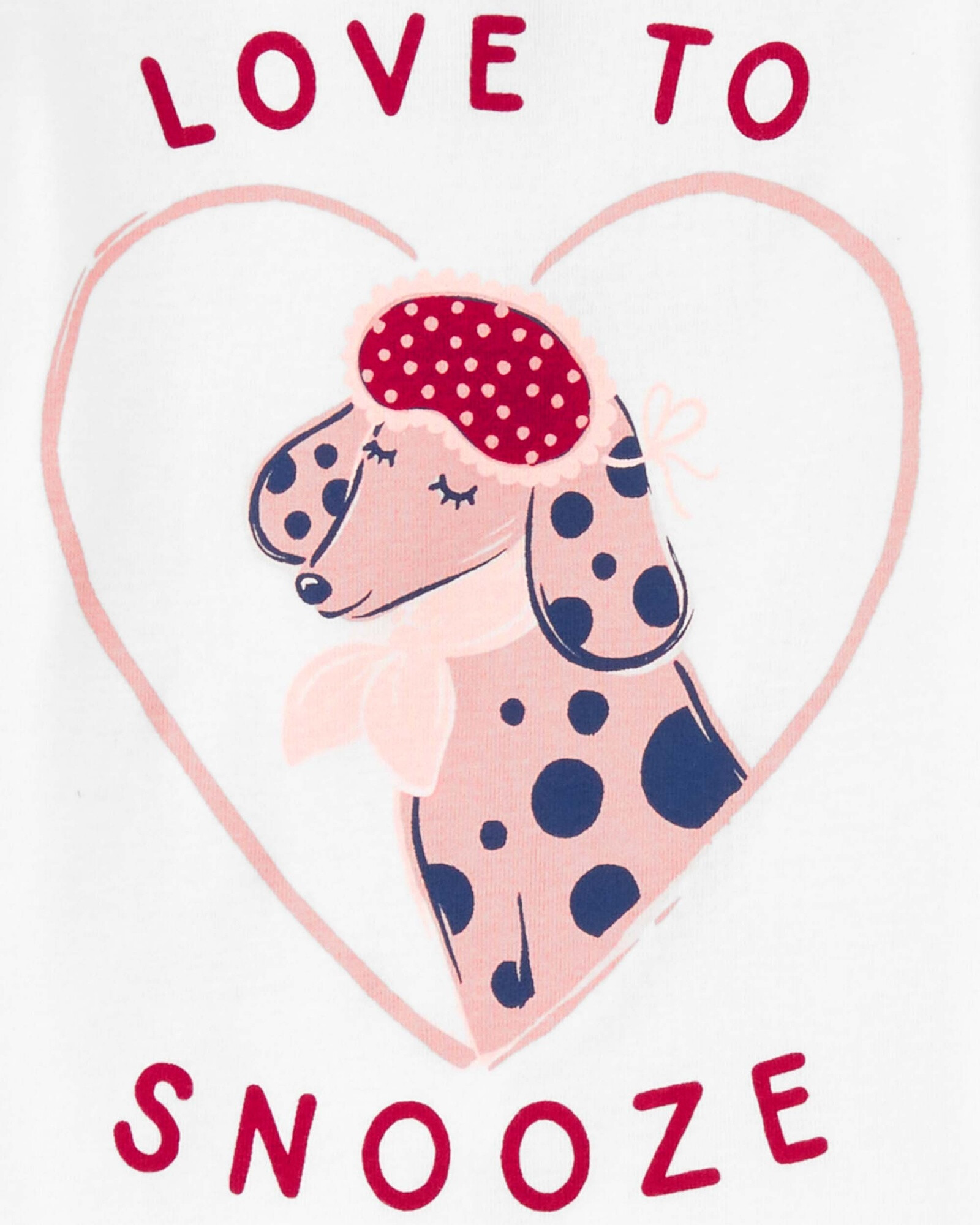 Pijama cuatro piezas de algodón, dos remeras y dos pantalones diseño dálmata Sin color