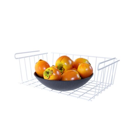 Cesto organizador colgante grande 46,5 x 28,5cm BLANCO
