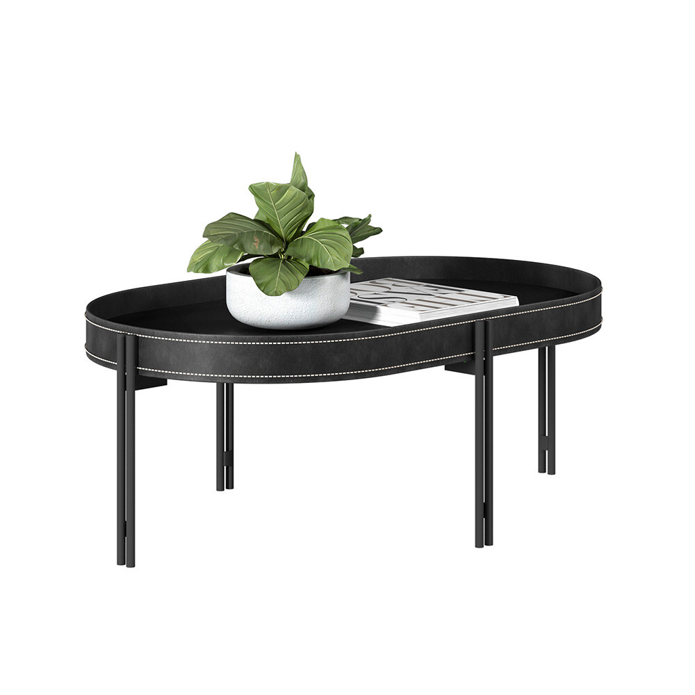 MESA RATONA DE CENTRO MODELO MÓNACO NEGRO Mesa Ratona De Centro Modelo Mónaco Negro