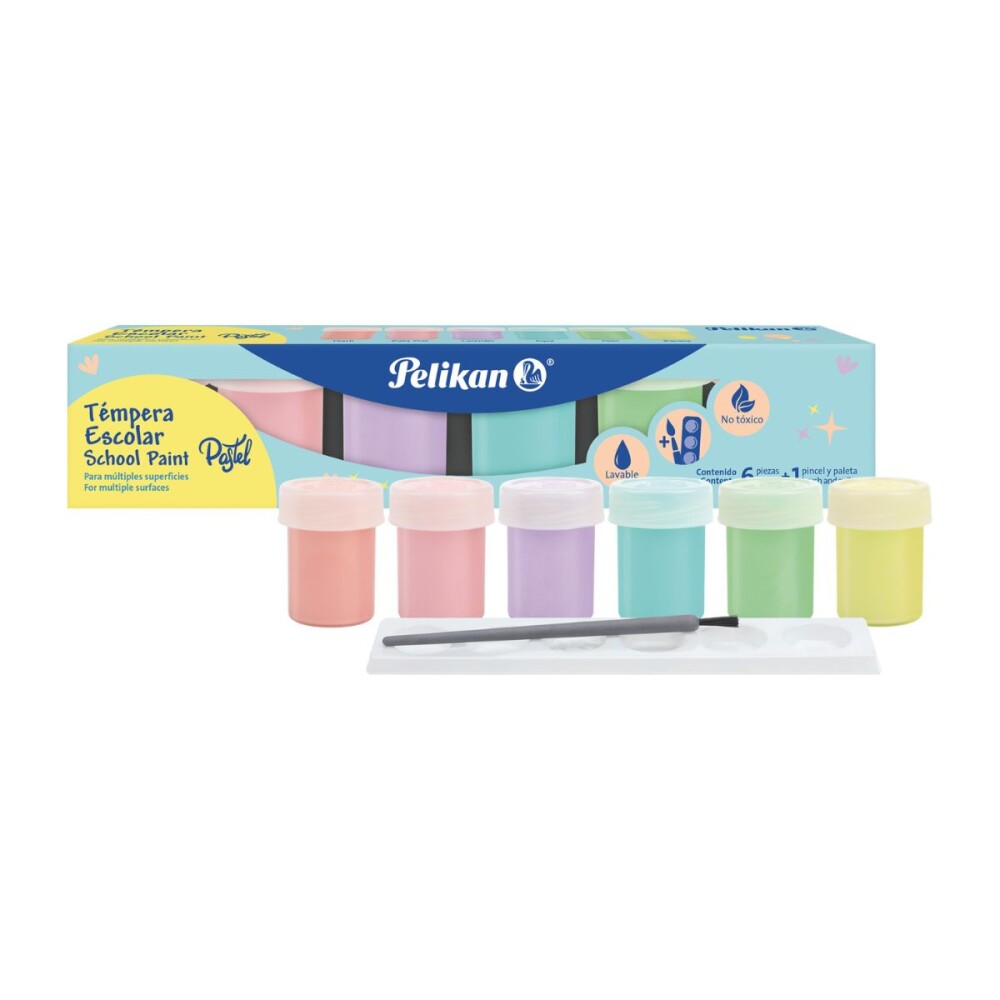PELIKAN TEMPERA PASTEL SURT COLORES CJX6 única
