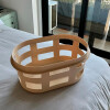 Canasto cesto para ropa sucia apilable Beige