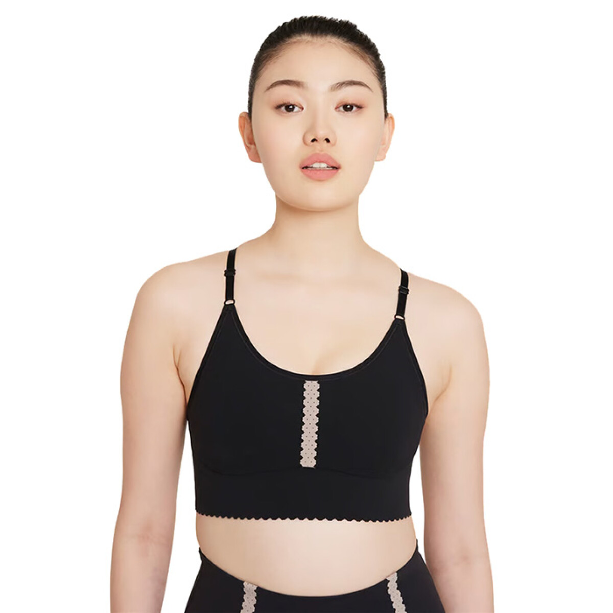Top NIKE W NK INDY YG BRA LL BLACK/(DK SMOKE GREY) de Mujer - CZ7644-010 - Negro 