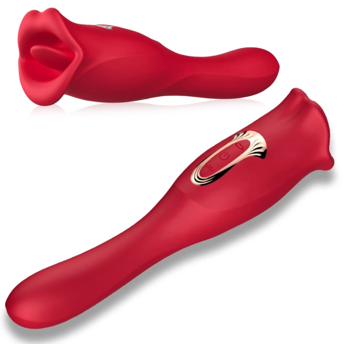 Vibrador Doble Estimulación Con Boca Y Lengua 