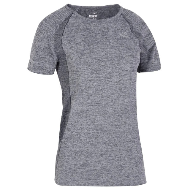 Remera de Mujer Topper Seamless Gris Melange