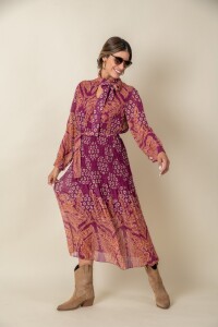 VESTIDO VIOLETA PERSA Magenta