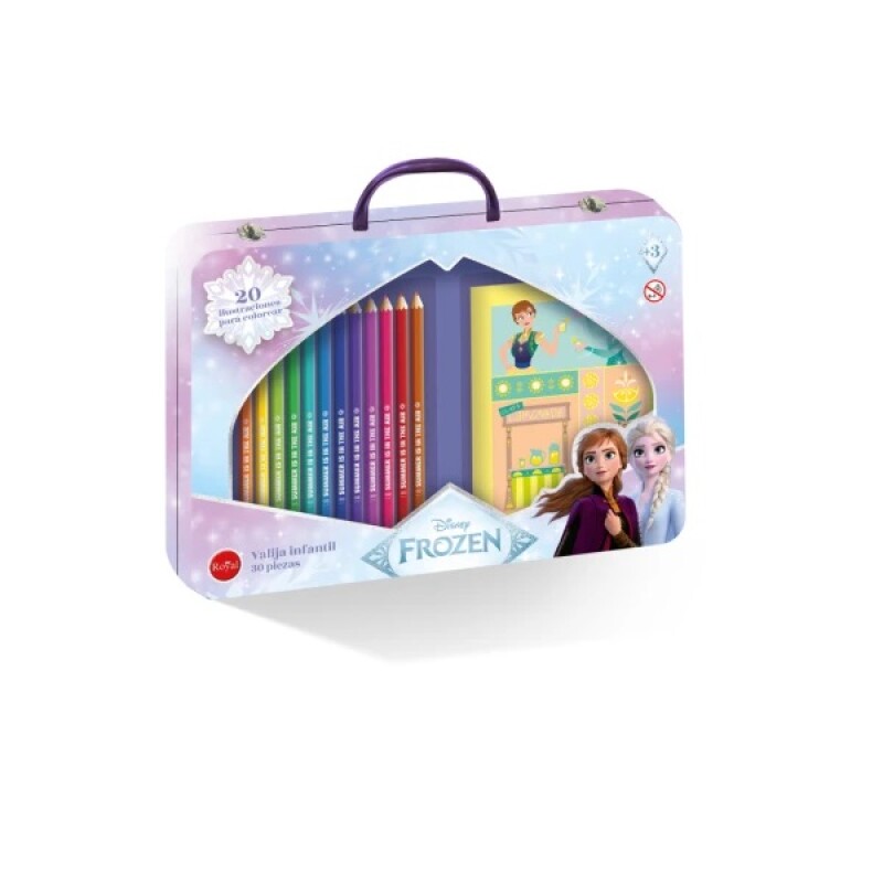 Frozen Set de Colores en Valija VALIJA INFANTIL FROZEN METAL