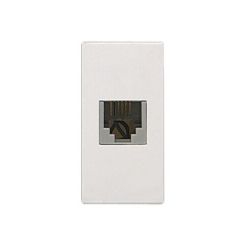 Módulo toma telefónico RJ11 - Presta blanco C51434