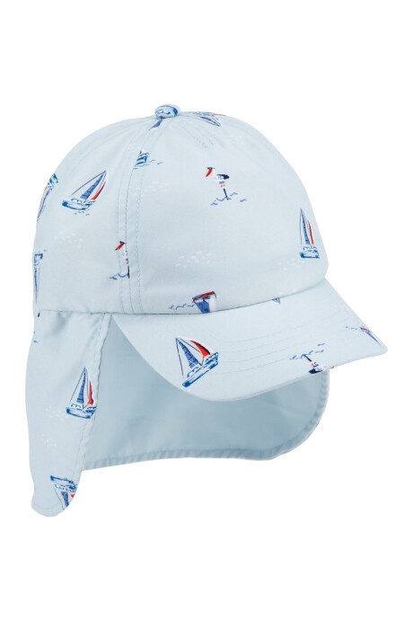 Gorro con visera, solapa y protección upf 50+ Sin color