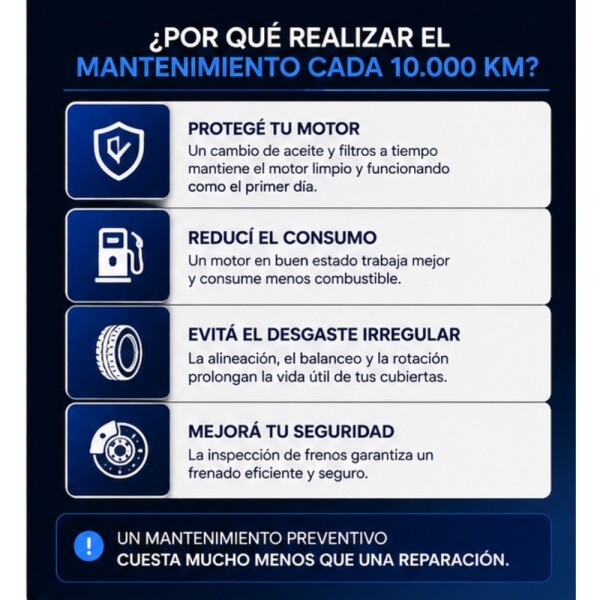 SERVICIO DE MANTENIMIENTO PARA AUTO 10.000 KM SERVICIO DE MANTENIMIENTO PARA AUTO 10.000 KM