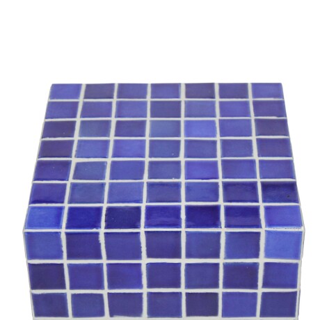 MESA LATERAL CERAMICA AZUL EGEO