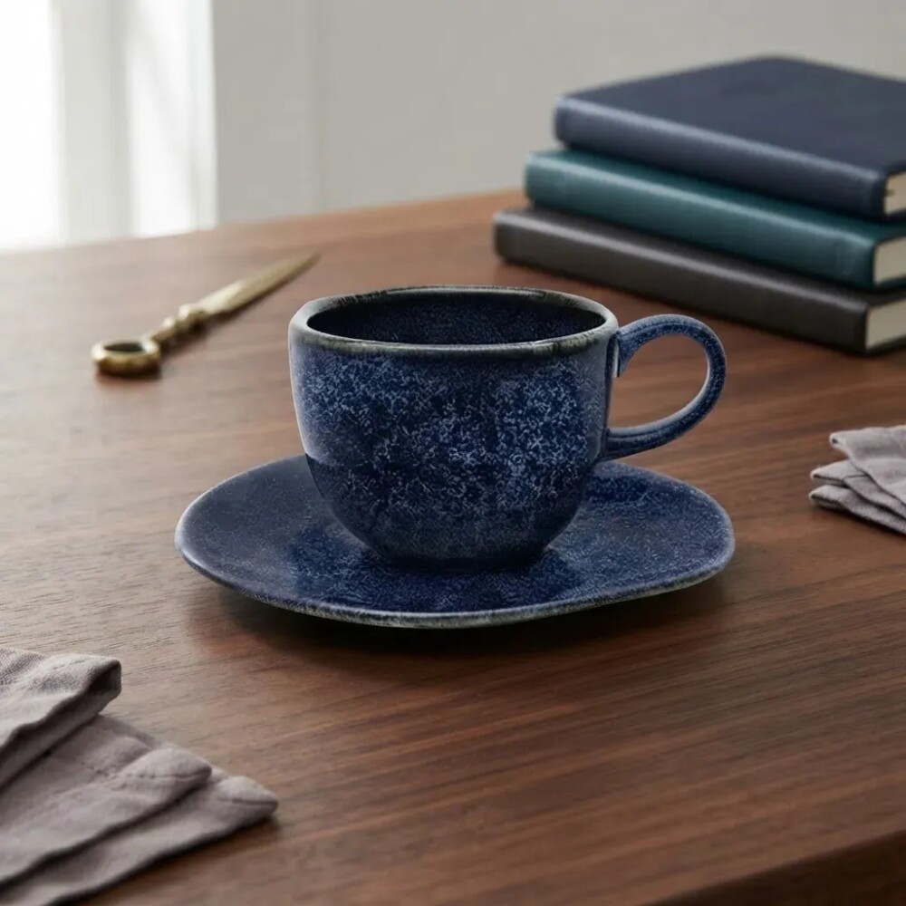 Taza te con plato Safira 220 ml OXFORD Taza te con plato Safira 220 ml OXFORD
