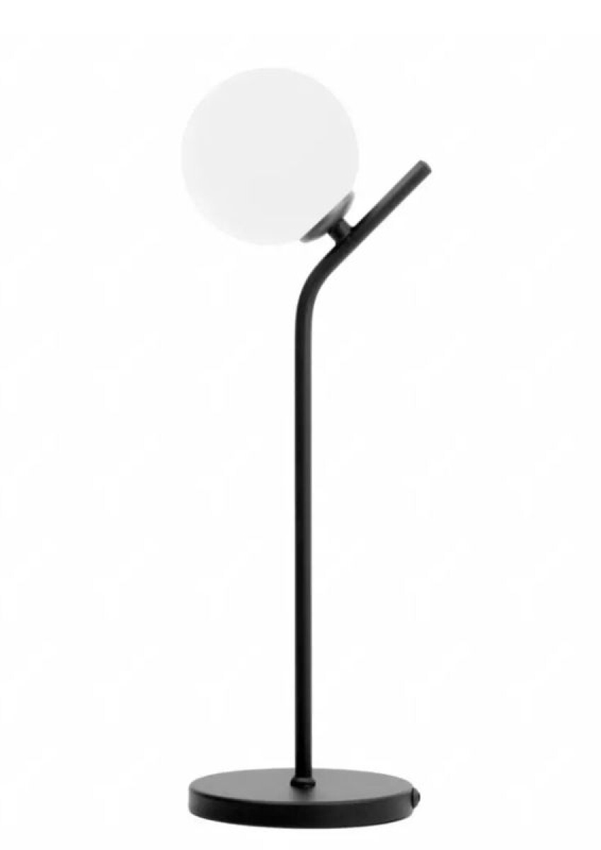 VELADOR DE MESA LUNA ALUMINIO 415MM 1XG9 NEGRO 