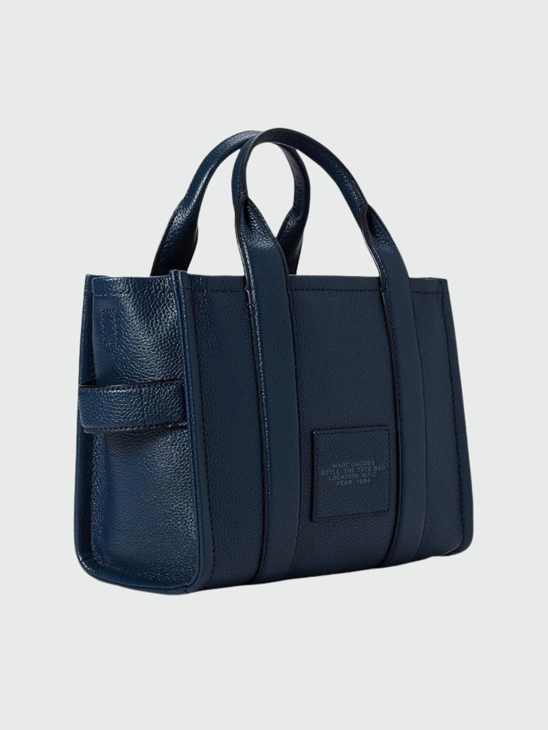 MARC JACOBS - THE LEATHER SMALL TOTE BAG Azul