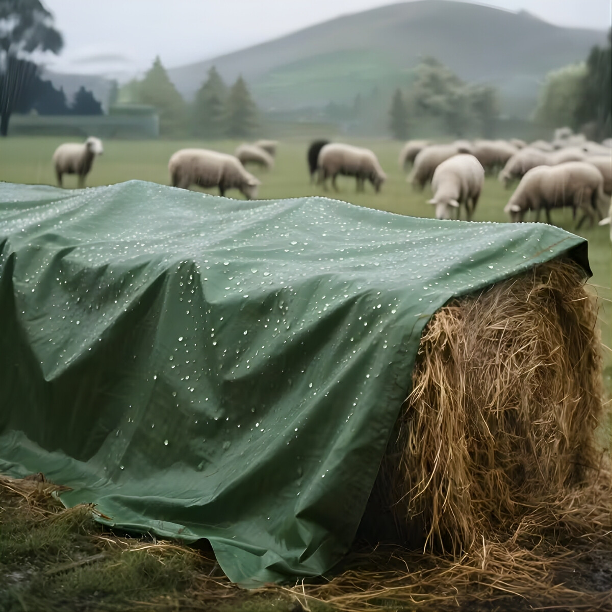 Lona 4x5 Impermeable con ojales - VERDE OSCURO 