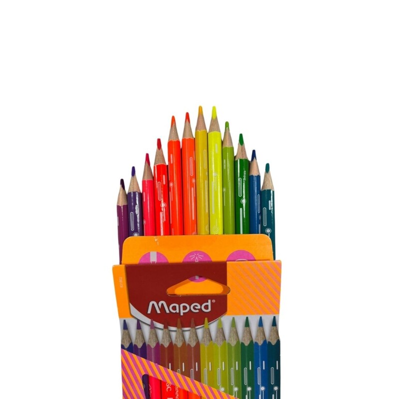 Lápices de Colores Neón Maped x12 LÁPICES DE COLORES NEÓN X12 MAPED