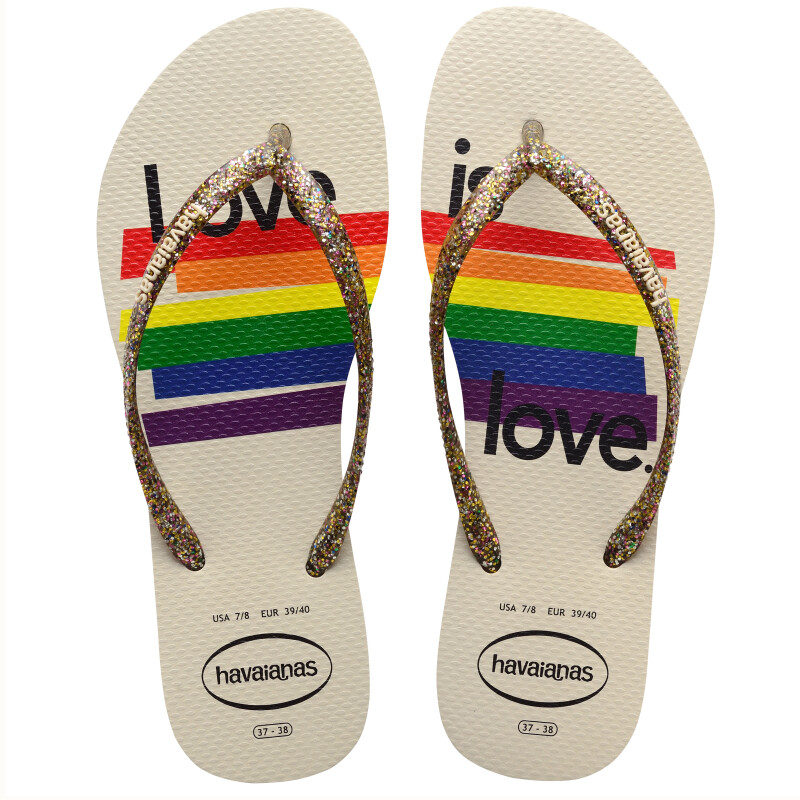 Sandalia de Mujer Havaianas Slime Pride 2 Beige Paja