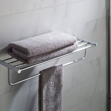 REPISA TOALLERO METAL ROMA CROMO BRILLANTE DE BAÑO CROMO