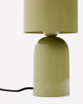 Lámpara de mesa Monze de metal pintado verde claro Lámpara de mesa Monze de metal pintado verde claro