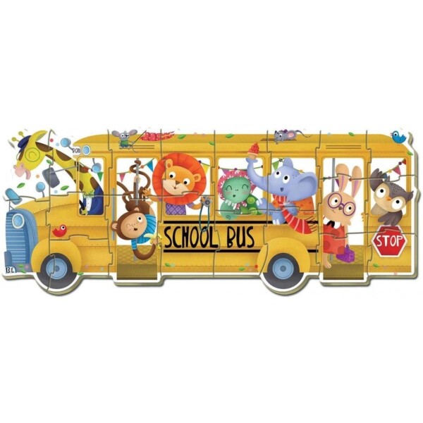 Set Puzzle Bus Escolar Animales Rompecabezas Didactico Educa Set Puzzle Bus Escolar Animales Rompecabezas Didactico Educa