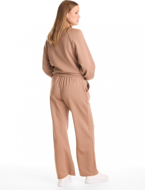 Jogger Recto Print TOSTADO