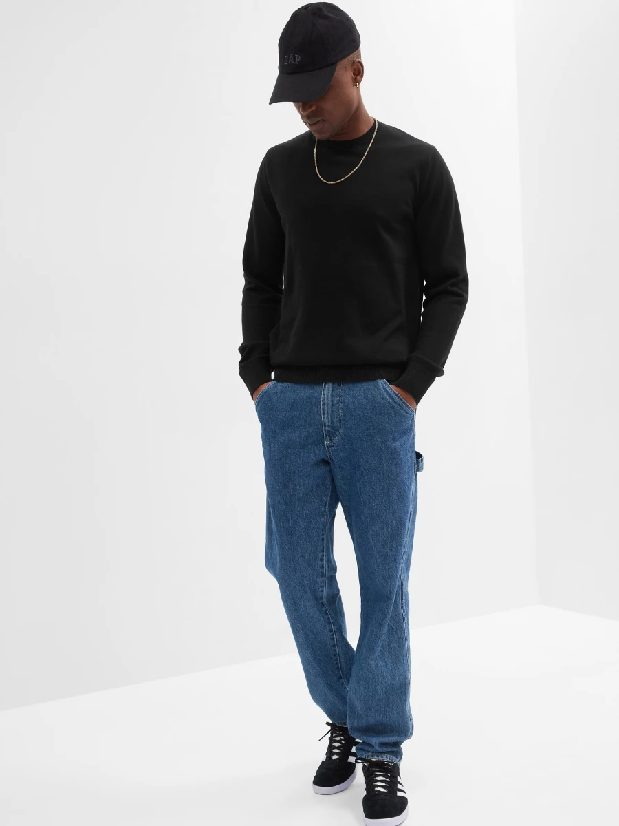 Buzo Cuello Redondo Hombre - Black 1 