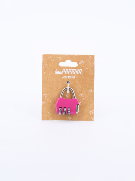 CANDADO DE SEGURIDAD PARA MALETA FUCSIA