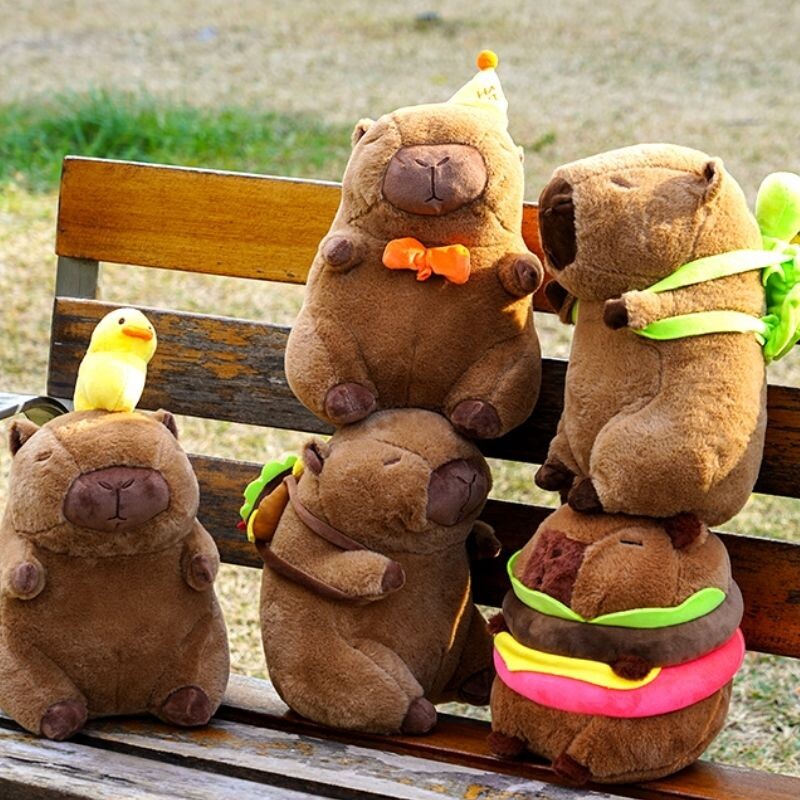 Peluche Capibara - Hamburguesa - 25cm Peluche Capibara - Hamburguesa - 25cm