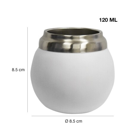 Kit Comet de Termo Bala 500Ml y Mate 120Ml Acero Inoxidable Blanco