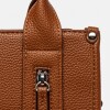 Cartera de Mano Oak en Efecto Cuero Liso Marron