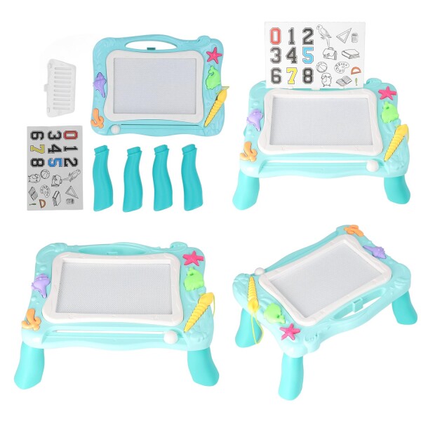 Pizarra Magica Magnetica Mesa Dibujo Infantil Niños Accesor. Variante Color Verde