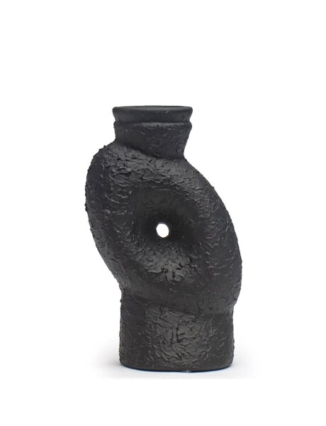 FLORERO CERAMICA 12x8.5x20CM NEGRO FLORERO CERAMICA 12x8.5x20CM NEGRO