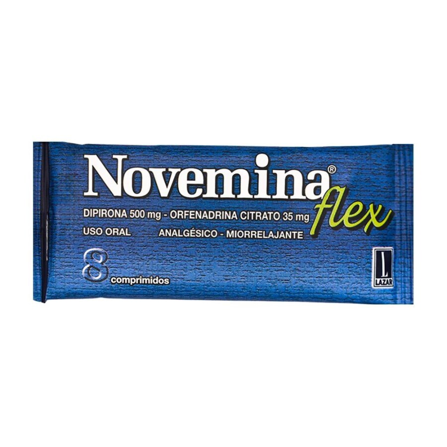 Relajante Muscular Novemina Flex 8 Comprimidos - Relajante Muscular Novemina Flex 8 Comprimidos -