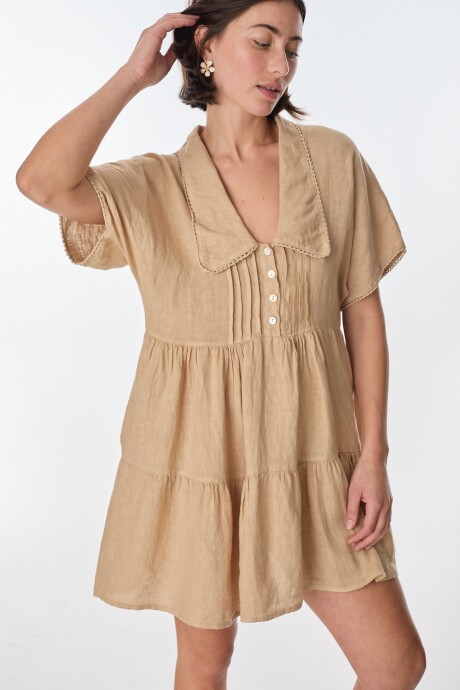 Vestido New Castello Beige