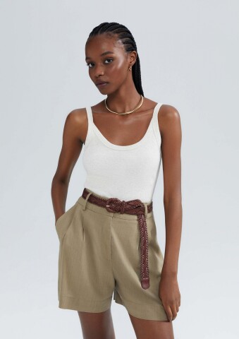 BLUSA SM FEM BEGE MESCLA