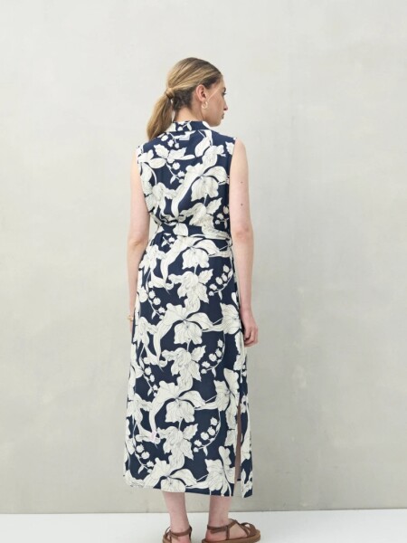 VESTIDO D.CASSIN SANTA TERESA AZUL