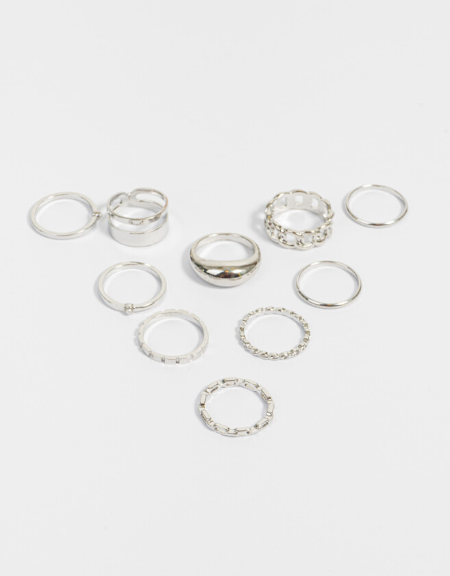 Sets Anillos De metal Set De Anillos Essential - Plateado