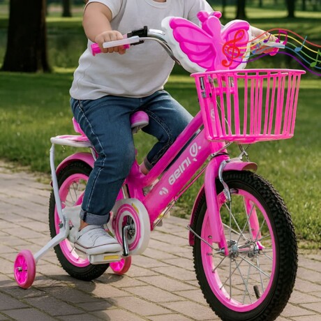 Bicicleta Butterfly Rodado 14 Fucsia