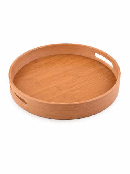 BANDEJA BAMBU REDONDA MADERA