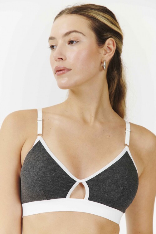 Bralette Gris Oscuro