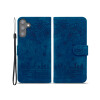 Flip cover Samsung Galaxy A34 diseño flores azules Flip Cover Samsung Galaxy A34 Diseño Flores Azules