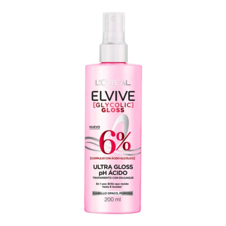 Tratamiento Para Cabello L'Oréal Paris Glycolic Gloss Ultra Gloss 200ml Tratamiento Para Cabello L'Oréal Paris Glycolic Gloss Ultra Gloss 200ml