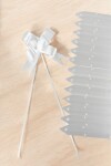 Pack x 200 - moño magico 2x39 cm BLANCO