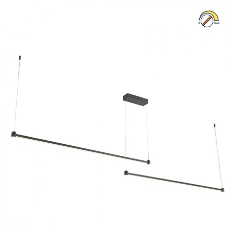 Colgante Led lineal doble color negro 40w Dimerizable Colgante Led lineal doble color negro 40w Dimerizable