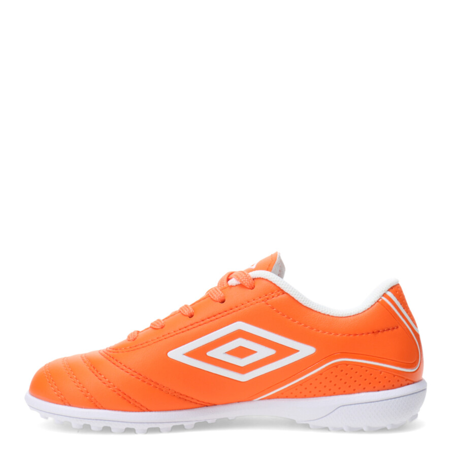 Championes de Niños Umbro Classico III TF Anaranjado - Blanco