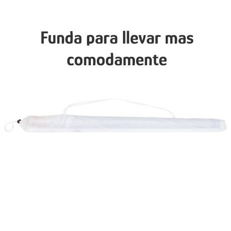 Sombrilla Playa Jardin Clásica MOR 1,80 M FPS 70 Aluminio Plata